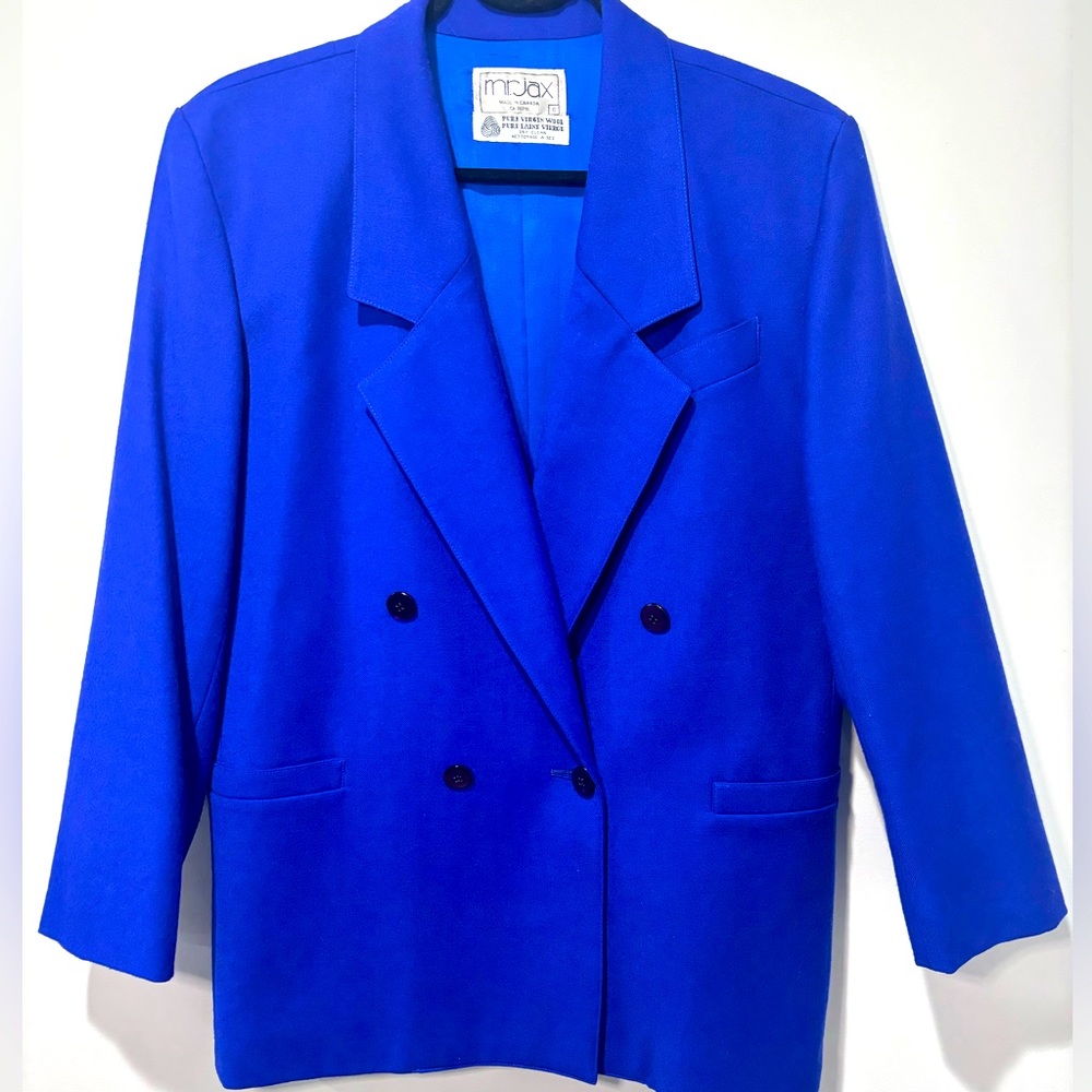Blue Wool Virgin Wool Blazer jacket